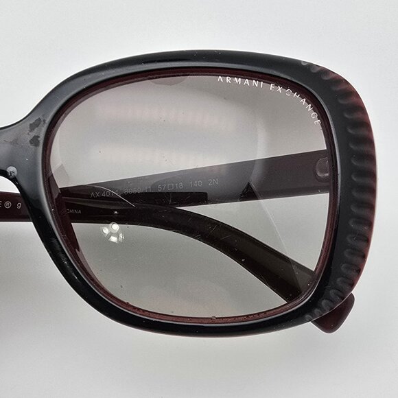 Armani Exchange AX4014 8059/11 Black Berry Frame Grey Gradient Lens Sunglasses main image 7